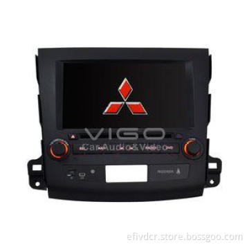 Red Mitsubishi Outlander Car Stereo Sat Nav DVD Player with